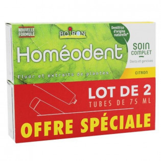 Homeodent Lemon Toothpaste New Formula 2 x 75 ml