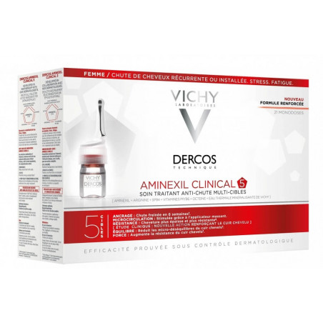 Vichy Dercos Aminexil Clinical 5 Femme 21 Monodoses