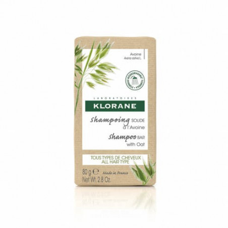 Klorane Shampoing Solide à l'Avoine 80 g