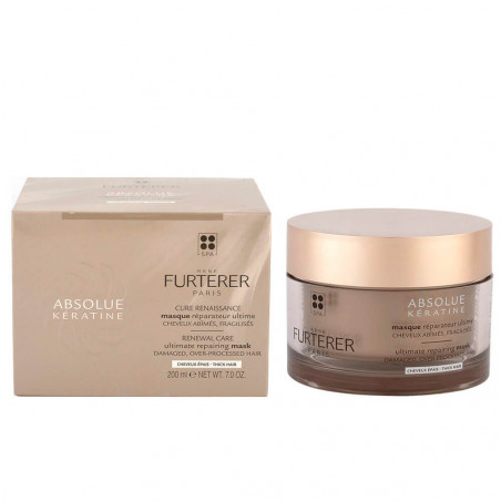 René Furterer Absolue Kératine Masque Réparateur Ultime Cheveux Épais 200 ml