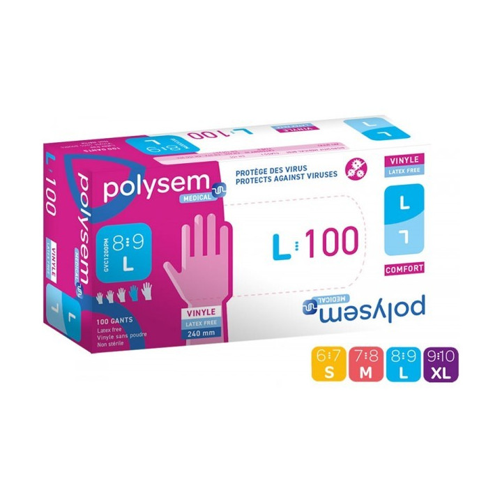 SENSINYL NON-POWDER GLOVE SIZE M 7/8 BOX OF 100