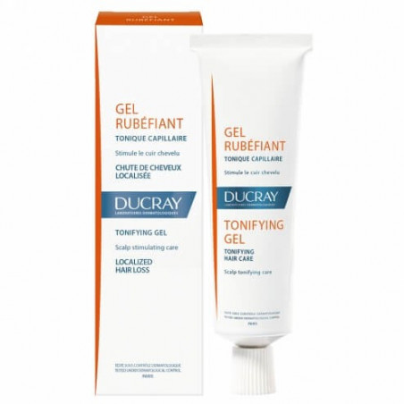 Ducray Gel Rubéfiant Tonique Capillaire Chute de Cheveux Localisée 30 ml