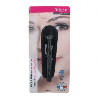 Vitry Stainless Steel Tweezers 8 cm Bias Jaw 