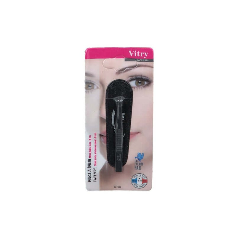 Vitry Stainless Steel Tweezers 8 cm Bias Jaw 