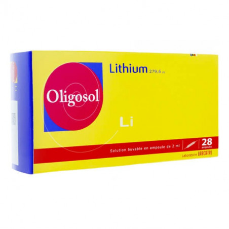 Oligosol Lithium 28 Ampoules