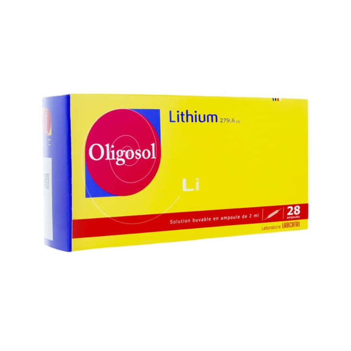 Oligosol Lithium 28 Ampoules