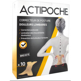 Actipoche Posture Corrector for Lumbar Pain x10 