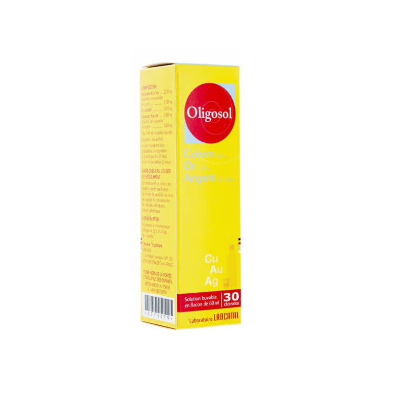 Cuivre-or-argent oligosol 60ml - Pharmacie Cap3000