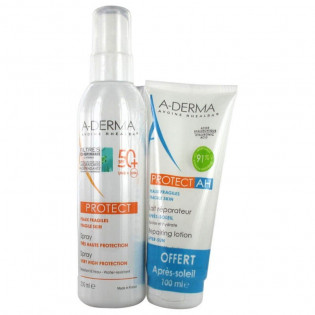 A-Derma Protect Very High Protection Spray SPF50+ 200 ml + AH After Sun Repair Milk 100 ml Free