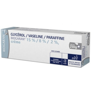 Glycerol/ Vaseline/ Paraffin 15% / 8% / 2% BIOGARAN Cream 250G