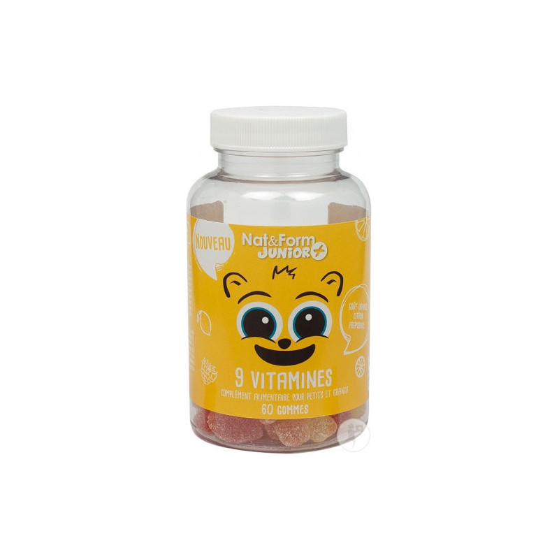 NAT&FORM JUNIOR+ 9 VITAMINES COMPLEMENT ALIMENTAIRE 30 UNITES