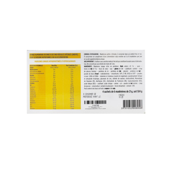 Nutrisens Madeleines Long HP / HC
