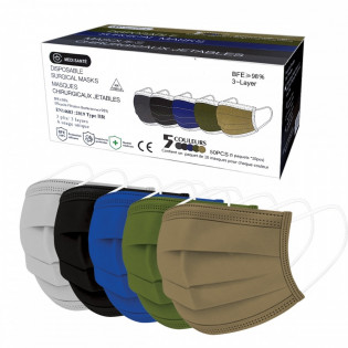 Multi-Color Dark Surgical Masks Medi-Chealth