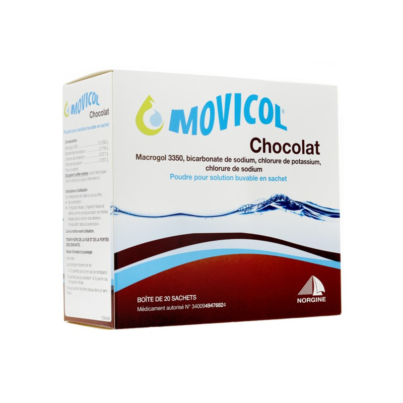 MOVICOL AROME CHOCOLAT 20 SACHETS