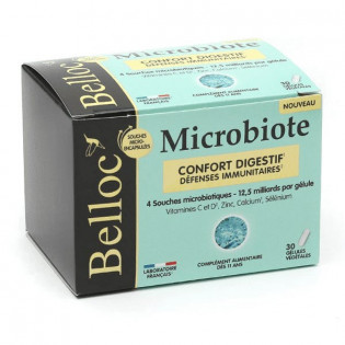 Belloc Microbiote - Confort Digestif & Défenses Immunitaires - 30 Gélules Végétales