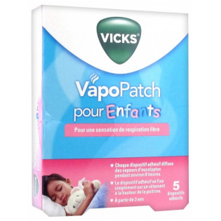 Vicks Vapo Patch pour Enfants - 5 Dispositifs Adhésifs