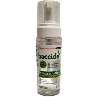 Baccide Mousse Mains Végétale - Peaux Sensibles et Réactives - 180 ml