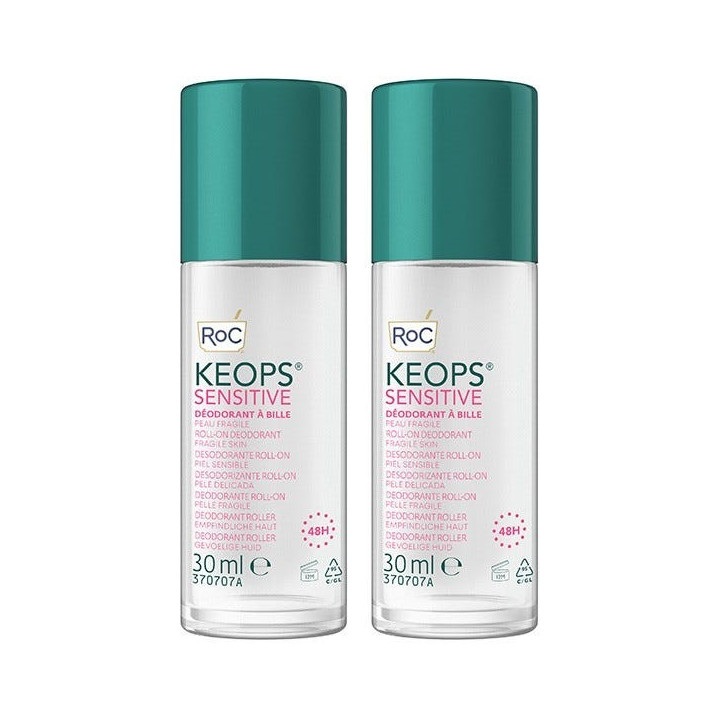 Keops Alcohol Free Deodorant Roll-on. Set of 2 of 30ML