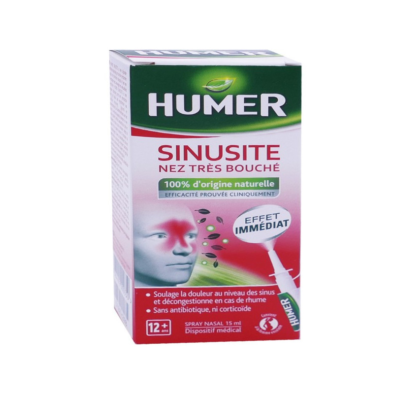 Humer - Sinusite Nez Très Bouché - Spray Nasal 15 ml