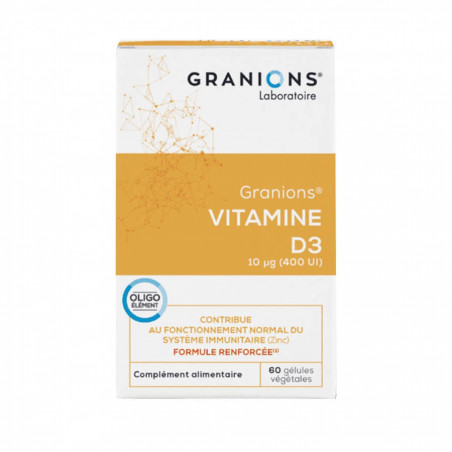 VITAMIN D3 60 GRANIONS VEGETAL CAPSULES 