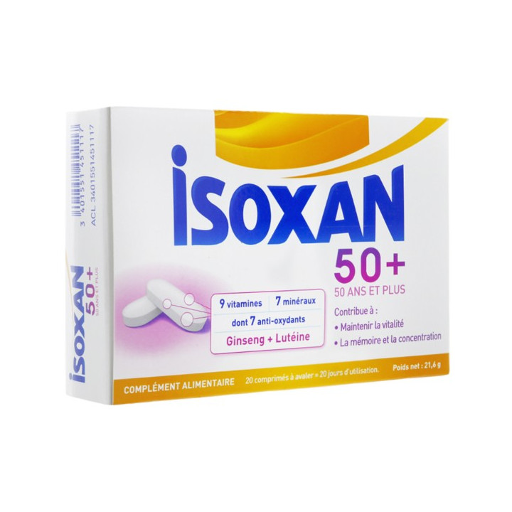 Isoxan 50+ 20 comprimés