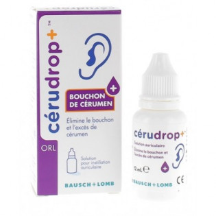 Cerudrop+ - Bouchon de Cérumen 12 ml - Bausch + Lomb