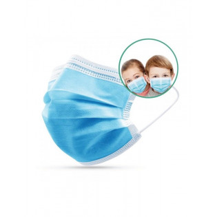 Surgical Masks Children BLUE FRANPROTEC Type IIR 2R Box of 50