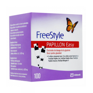 FreeStyle Papillon Easy 100 bandelettes électrodes