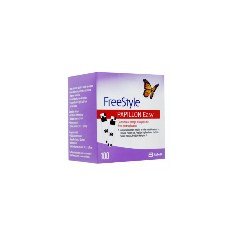 FreeStyle Papillon Easy 100 Electrode Strips
