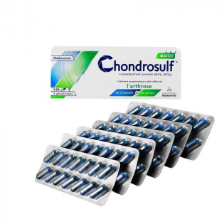Chondrosulf 400 mg arthose genoux et hanche boite 84 gélules