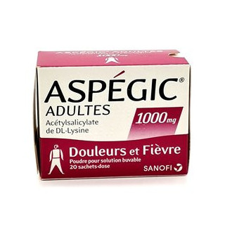 Aspegic 1000mg 20 sachets powder
