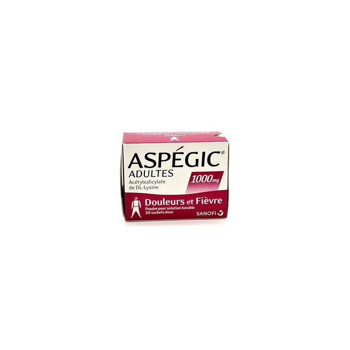 Aspegic 1000mg 20 sachets powder
