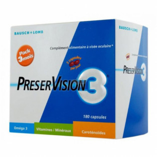 copy of Preservision 3 Dietary supplement for the eyes. Box 60 capsules