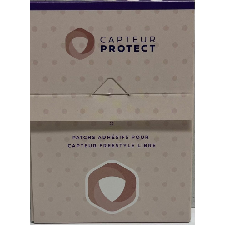 Patchs Capteur Protect - Protection Adhésive pour Capteur Freestyle Libre - Boite de 4 (beige)