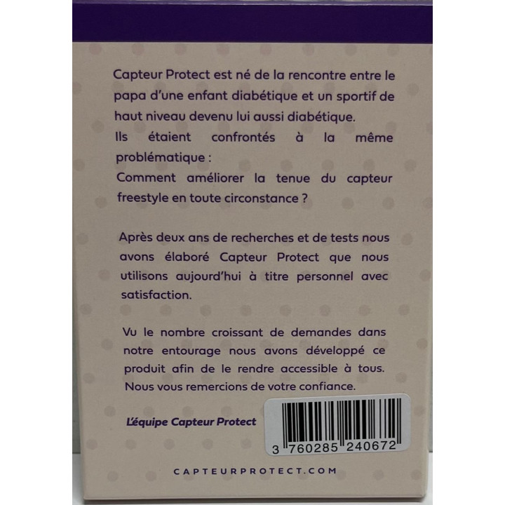 Patchs Capteur Protect - Protection Adhésive pour Capteur Freestyle Libre - Boite de 4 (beige)