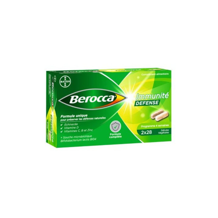 Berocca Immunité Défense 2 x 28 gélules végétales