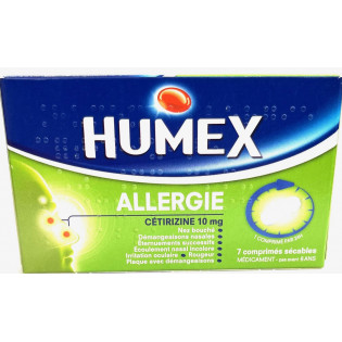 HUMEX - ALLERGIE 10 mg - Boite 7 comprimés sécables