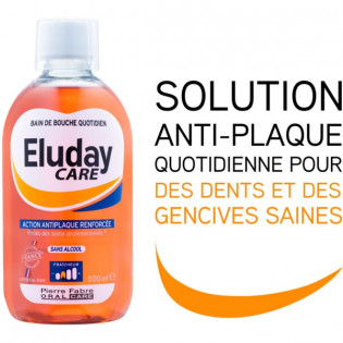 ELUDAY CARE - Bain de Bouche Quotidien Anti Plaque Dentaire - 500 ml
