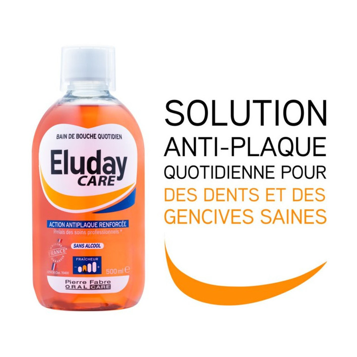 ELUDAY CARE - Daily Anti Plaque Mouthwash - 500 ml