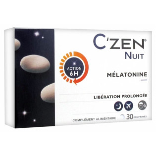 C'Zen Nuit Mélatonine Libération Prolongée - 30 comprimés