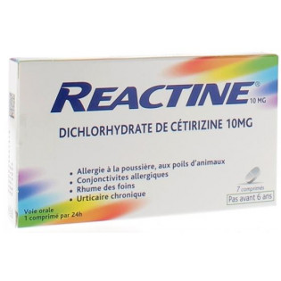 REACTINE 10MG - 7 tablets