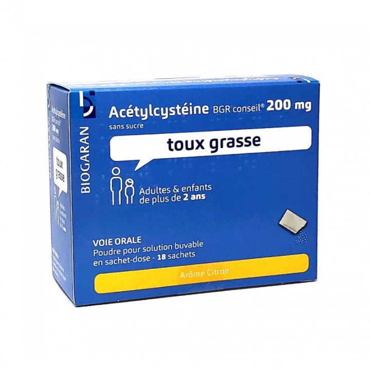Acetylcysteine Biogaran powder 200MG - 20 sachets