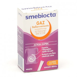 SMEBIOCTA Gaz Ballonnements 12 sticks de poudre