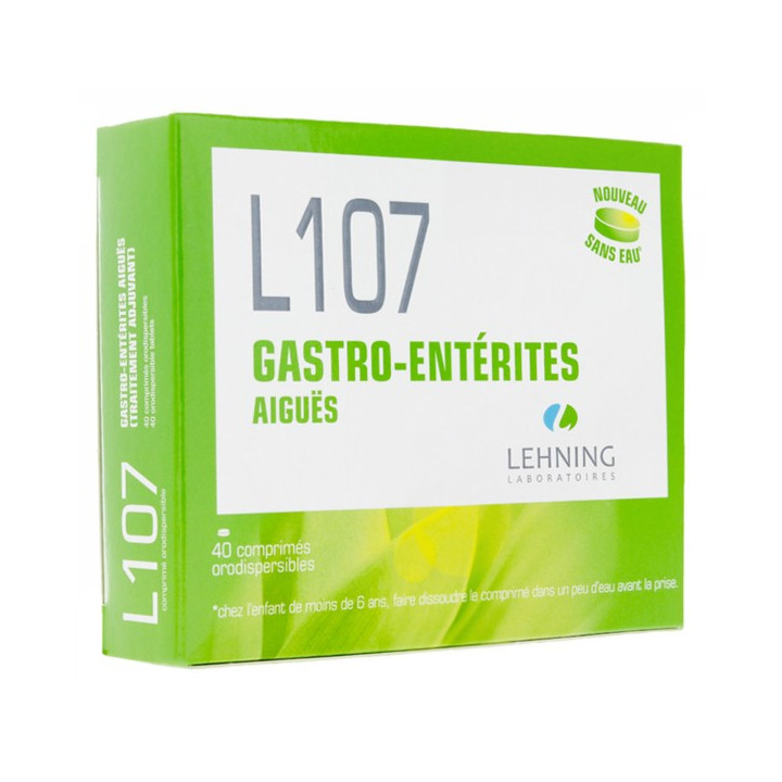 L107 Lehning Gastro-Entérites Aiguës - 40 comprimés orodispersibles