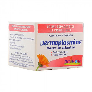 Boiron Dermoplasmine Mousse au calendula crème protectrice réparatrice pot 20 g