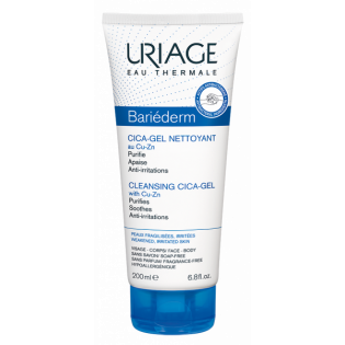 Uriage Bariederm Cica-Gel Cleanser with CU ZN Tube 200ml