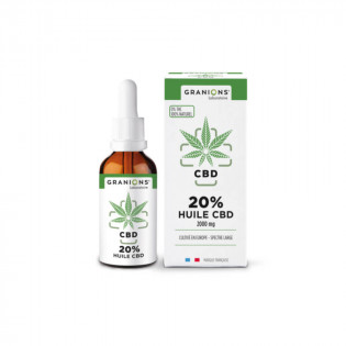 Huile CBD 20% Granions flacon-pipette 10ml inflammation / douleurs articulaires / arthrose