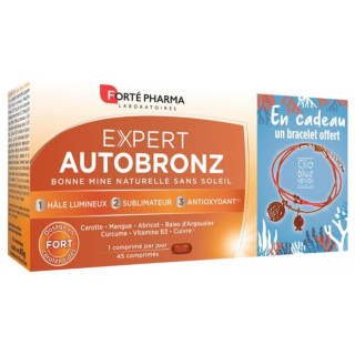 Forte Pharma Expert Autobronz - 45 tablets + free bracelet