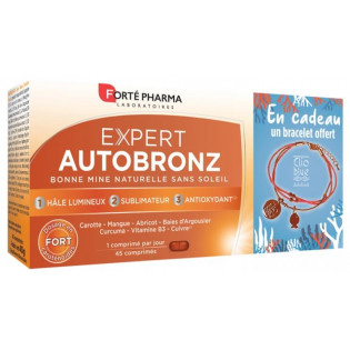 Forte Pharma Expert Autobronz - 45 comprimés + bracelet offert