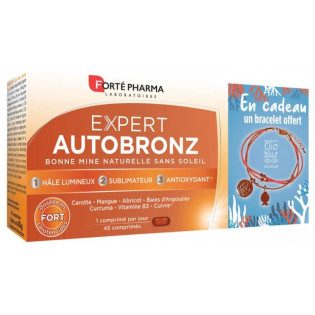 Forte Pharma Expert Autobronz - 45 tablets + free bracelet